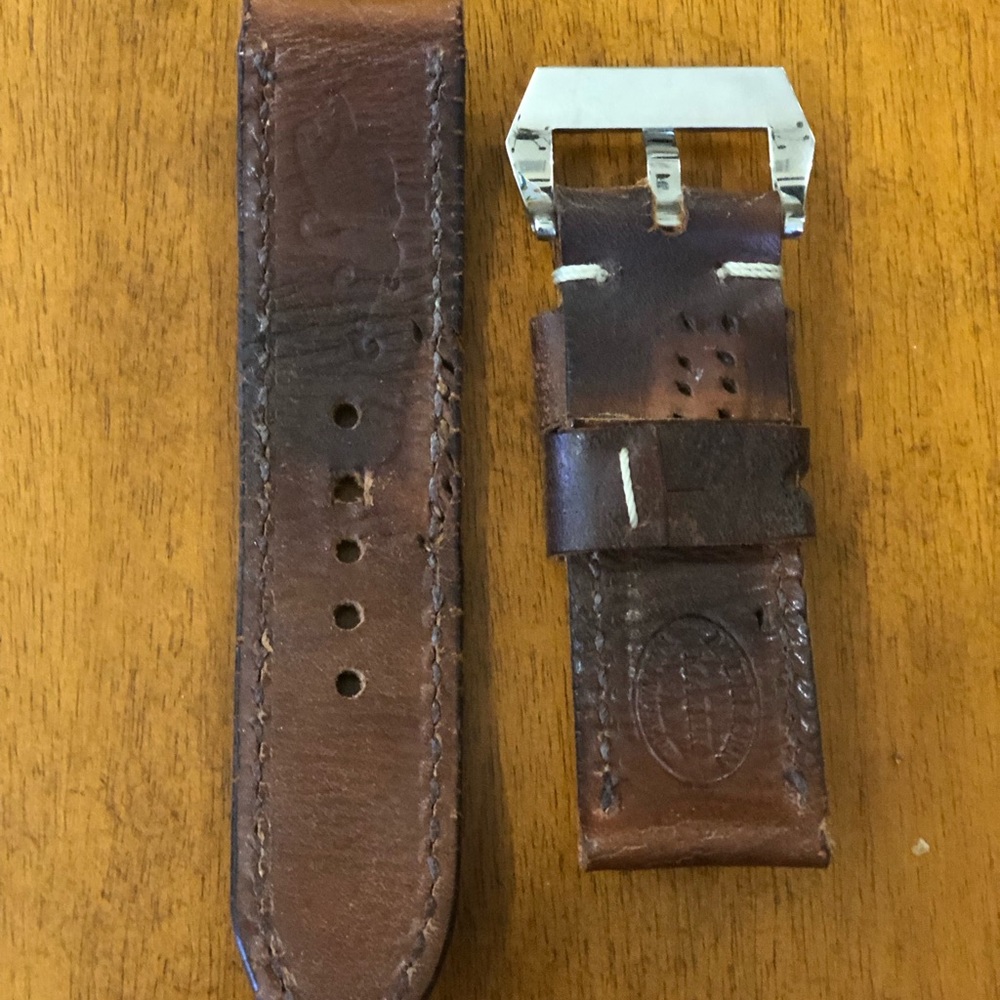 Mauser ammo watch strap for Panerai radiomir w/ wire lugs